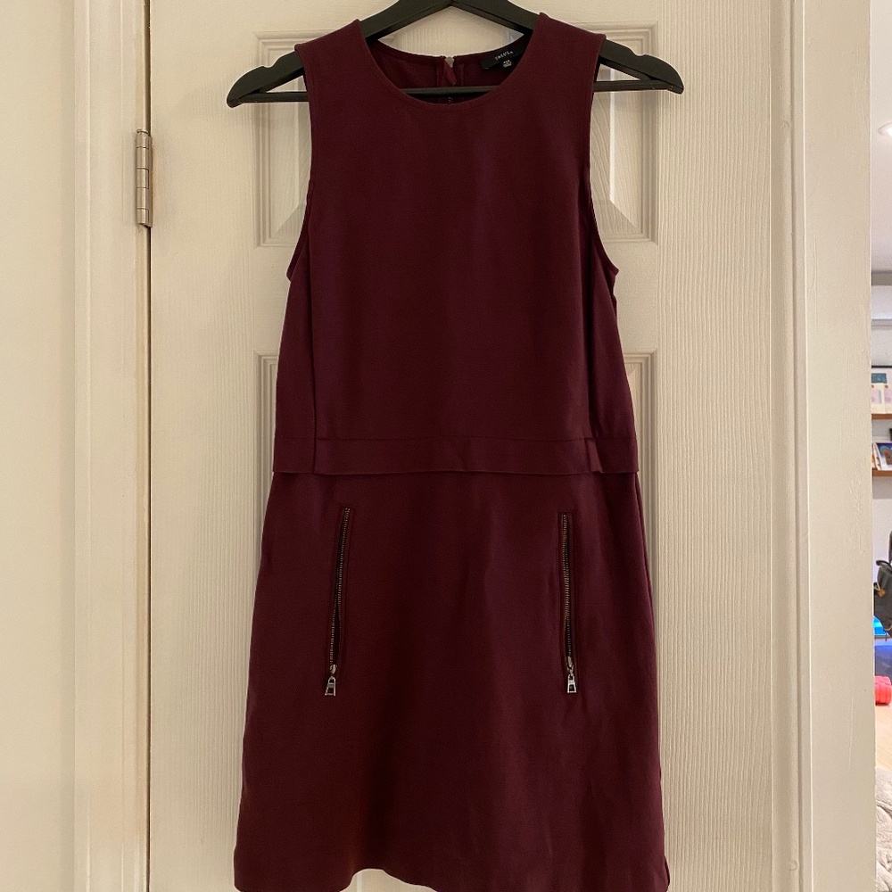 Aritzia Talula - Wine Red A line Dress - XXS